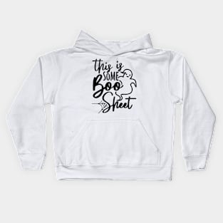 Boo Sheet Funny Halloween Saying Kids Hoodie